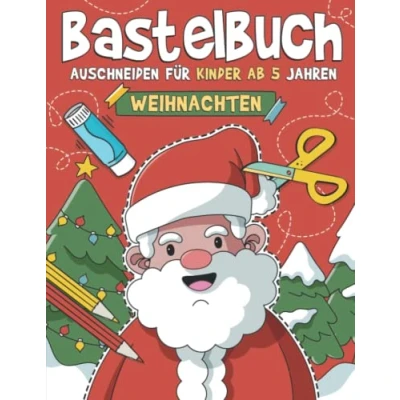 Abbildung von Bastelbuch für Kinder ab 5 Jahren Weihnachten: Malen, Schneiden, Kleben, und Basteln! Winter Ausschneidebuch Mädchen Jungen I Ausschneiden Lernen mit dem Scherenführerschein
