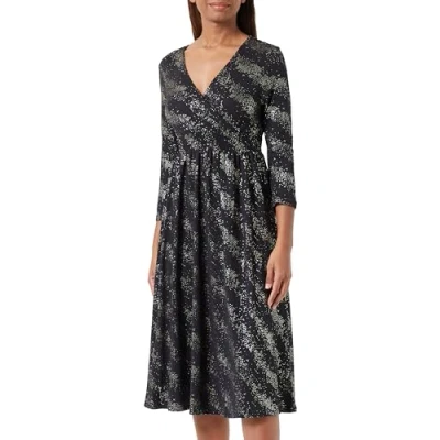 Abbildung von ONLY Onlnew Pella FOIL WRAP Dress Cocktailkleid/festliches Kleid, Damen, Größe: Medium, Black/drizzling gold