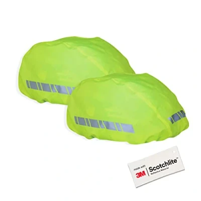Abbildung von Salzmann 3M Wasserfester Helmüberzug Regenschutz für Fahrradhelme 2er Set Hergestellt mit Scotchlite