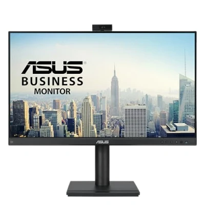 Abbildung von ASUS BE279QFK 27 Zoll Videokonferenzmonitor (Full HD, IPS, 100Hz, Rahmenlos, Full HD Webcam, Mikrofon Array, Stereolautsprecher, höhenverstellbar, ergonomisches Design, HDMI, Eye Care)
