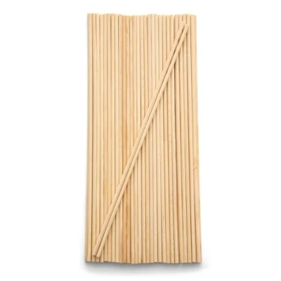 Abbildung von Mendi 25 Stück Naturholzstäbchen 40 cm x 5 mm für Basteln und Küche