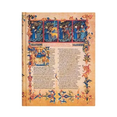 Abbildung von Inferno Ultra Lined Hardcover Journal (Elastic Band Closure): Dante&#039;s Inferno, Hardcover, 120 gsm, ribbon marker, pouch, elastic closure (Divine Comedy)