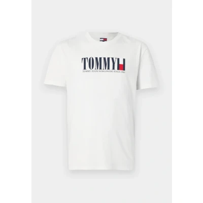 Abbildung von Tommy Jeans DNA FLAG TEE Tshirt print, Herren, Größe: 44, Ecru