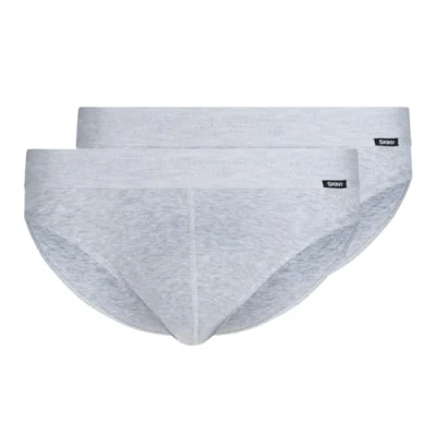 Abbildung von Skiny 2 PACK Slip, Herren, Größe: Small, Grau