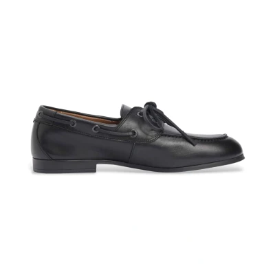 Abbildung von Tommy Hilfiger Herren Leather Flexible Bootsschuhe Schwarz
