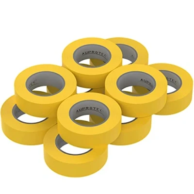 Abbildung von AUPROTEC 10x Isolierband gelb 15mm x 10m VDE Isoband PVC Elektriker Klebeband DIN EN 60454 3 1