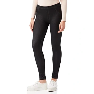 Abbildung von Nur Die Damen Treggings Leggings, Schwarz (Schwarz 94), S EU