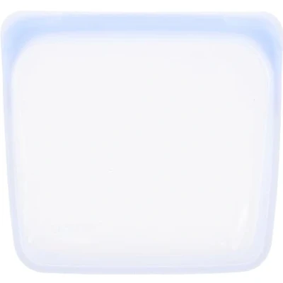 Abbildung von Stasher Wiederverwendbare Silikonbeutel zur Aufbewahrung von Lebensmitteln, Sandwich Bag, Amethyst, Hitze , Spülmaschinen &amp; Gefrierfest, Umweltfreundlich, Tragbare Lunch Tasche, Leckagefrei, 795 ml
