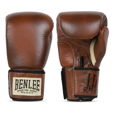 Abbildung von BENLEE Boxhandschuhe aus Leder Premium Training Brown/Black/Beige 12 oz