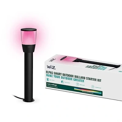 Abbildung von WiZ Tunable White and Color LED Außenleuchte Elpas, dimmbar, warm bis kaltweiß, 16 Mio. Farben, smarte Steuerung per App/Stimme über WLAN, Starterset