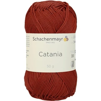 Abbildung von Schachenmayr 9801210 00388 Handstrickgarn, 100% Baumwolle, terracotta, 11,5 x 5,2 6 cm, 50