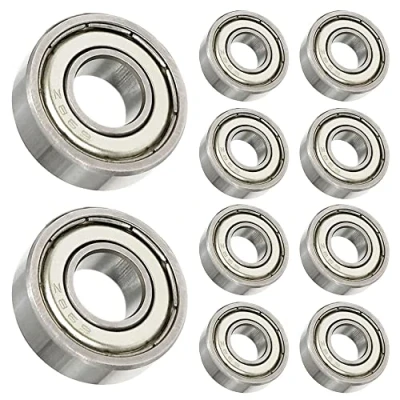 Abbildung von 10Stk 698 ZZ 8x19x6mm Eisendeckel abgedichtet Rillenkugellager Dünnringlager Lager Stahl Maschinenteile Zubehör size: