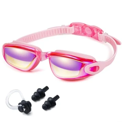 Abbildung von Dizokizo Schwimmbrille Erwachsene Wassersport Schwimmbrillen Anti Beschlag und UV Schutz Wasserdicht klare Sicht einfach einzustellen für Herren Damen