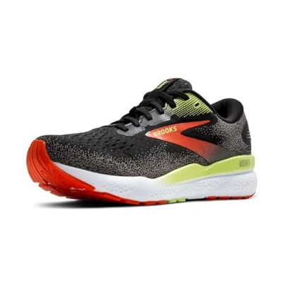 Abbildung von Brooks Ghost 16 GTX Laufschuh Neutral, Herren, Größe: 42.5, Black mandarin red green Schuhe