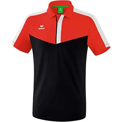 Abbildung von Erima Herren Squad Sport Poloshirt, rot/schwarz/weiß, XXL