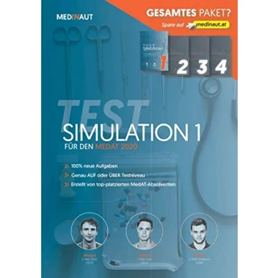 Abbildung von MEDINAUT: MedAT 2020 Testsimulation 1 für den Erstellt von top platzierten Absolventen, 100% neue Aufgaben, sehr testnah / Band ... (MEDINAUT TESTSIMULATIONEN, 1)