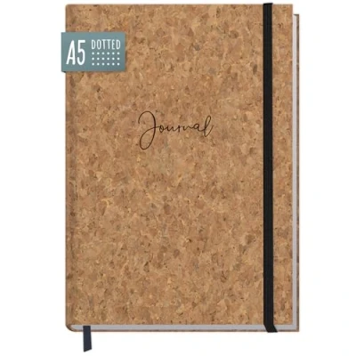 Abbildung von paper&amp;you® Bullet Journal dotted A5 mit Gummiband [Kork] 156 Seiten Notizbuch gepunktet, Tagebuch nachhaltig &amp; klimafreundlich