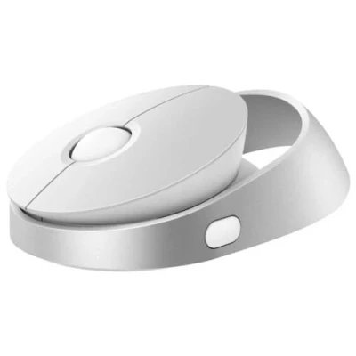 Abbildung von Rapoo Ralemo Air 1 kabellose Maus wireless Mouse 1600 DPI Sensor umweltfreundlicher wiederaufladbarer Akku ergonomisch für Links und Rechtshänder PC &amp; Mac weiß
