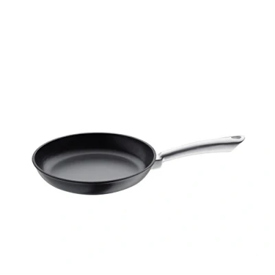 Abbildung von Küchenprofi 0403001020 Bratpfanne mit Edelstahlgriff Provence, Gusseisen, silber, 4,8 x 22,4 38,2 cm