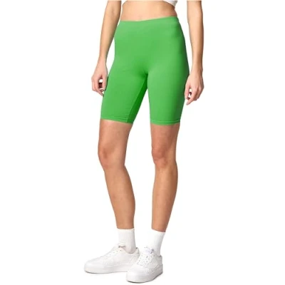 Abbildung von Merry Style Damen Sport Leggings kurz Sportleggings Radlerhose Sporthose aus Baumwolle MS10 200 (Grün,M)