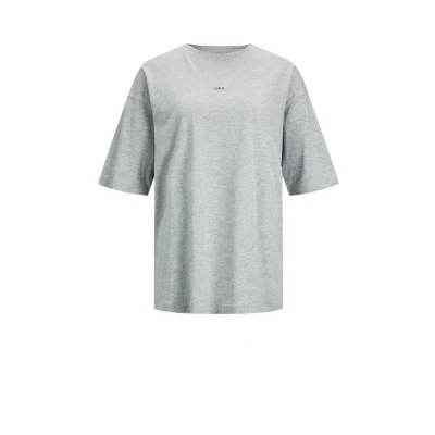 Abbildung von JJXX Jxandrea SS Loose Every LOGO TEE NOOS Tshirt basic, Damen, Größe: Small, Light grey melange