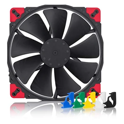 Abbildung von Noctua NF A20 PWM chromax.black.swap, Leiser Premium Lüfter, 4 Pin (200x30mm, Schwarz)