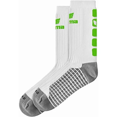Abbildung von ERIMA Erwachsene Socken CLASSIC 5 C, weiß/green, 39 42, 2181915