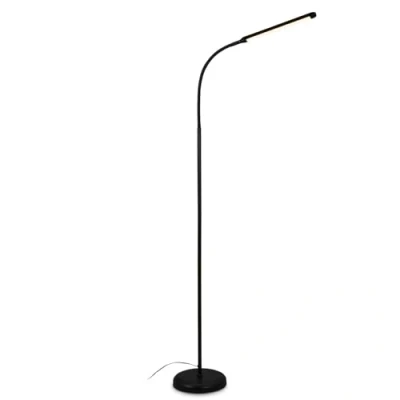 Abbildung von BRILONER LED Stehlampe dimmbar als Deko im Wohnzimmer und Leselampe, Schwenkbare Lampe, Wohnzimmerlampe, Touch, Indirekte Beleuchtung, Schwarz