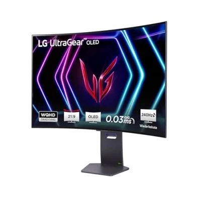 Abbildung von LG Electronics 39GS95QE B.AEU UltraWide QHD UltraGear Gaming OLED Monitor 39&quot; (99cm), 3440 x 1440, 0,03ms GtG, 240Hz, HDR400 TRUE BLACK, NVIDIA G Sync Compatible, AMD FreeSync Premium Pro Grau