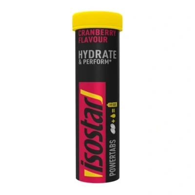 Abbildung von Isostar Powertabs isotonisches Getränk, Preiselbeere, 120 g