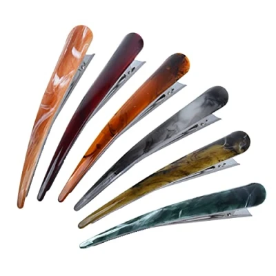 Abbildung von besbomig 6 Stück Entenschnabel Haarspangen Haarclips für Damen Haar Klammern Modische Haarnadeln Frauen Mädchen Rutschfester, Langlebiger Hair Barrettes Haarschmuck 13x3cm