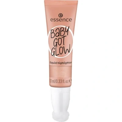 Abbildung von essence BABY GOT GLOW liquid highlighter, Nr. 30, Gold, definierend, Expressergebnis, Einfach zu entfernen, glänzend, vegan, ölfrei, ohne Parabene, Mikroplastikpartikel, 1er Pack (10ml)