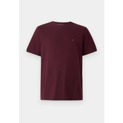 Abbildung von Tommy Hilfiger Seasonal Solid TEE Tshirt basic, Herren, Größe: XXL, Deep burgundy