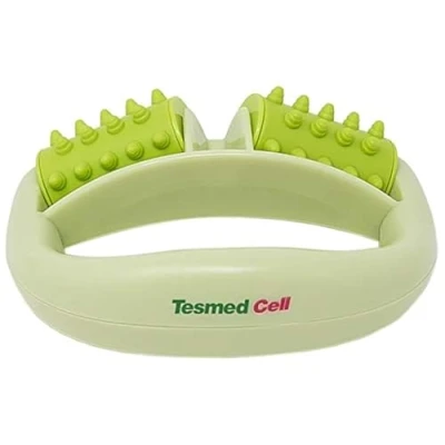 Abbildung von TESMED Cell Anti Cellulite Massageroller mit Griff, Grün