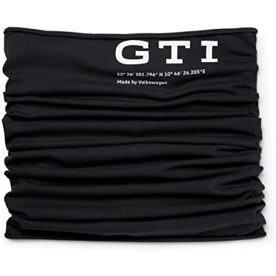 Abbildung von Volkswagen 5HV084303A041 Multifunktionstuch GTI Schal Tuch Allrounder Loop Kopftuch Schlauchschal Halstuch, Schwarz
