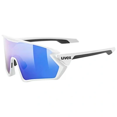 Abbildung von Uvex sportstyle 231 Sportbrille für Damen und Herren beschlagfrei druckfreier &amp; perfekter Halt white matt/mirror blue one size