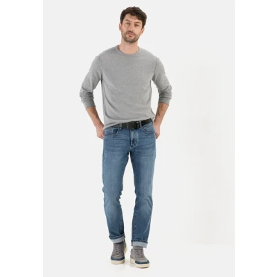 Abbildung von camel active Flexxxactive Jeans Slim Fit, Herren, Größe: 34x36, Ocean blue