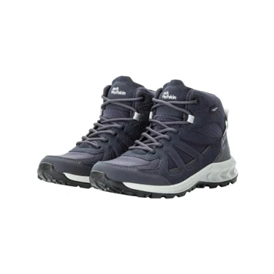 Abbildung von Jack Wolfskin Woodland 2 Texapore MID Hikingschuh graphite, Damen, Größe: 40.5, Graphite Schuhe