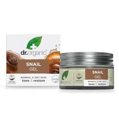 Abbildung von Dr. Organic Schneckengel, Gesundes Altern, Schneckenmucin Sekretion, Normale &amp; Trockene Haut, natürlich, vegetarisch, tierversuchsfrei, paraben und SLS frei, recycelt recycelbar, biologisch, 50ml