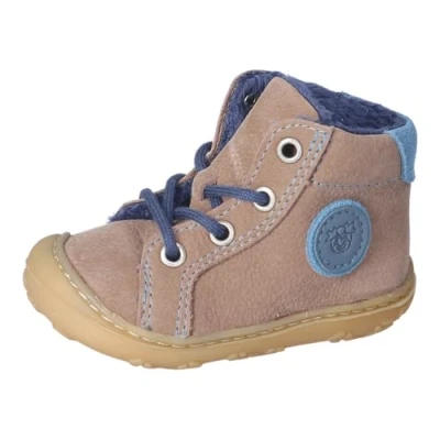 Abbildung von RICOSTA Mädchen und Jungen Winterstiefel Georgie, Kinder Lauflernschuhe, Weite: Weit, lose Einlage, terracare, Schoko/blau (271), 24 EU