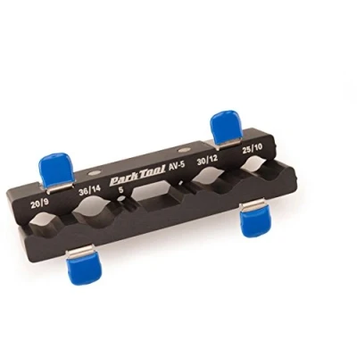 Abbildung von ParkTool Unisex Erwachsene Werkzeug AV 5 Axle and Spindle Vise Inserts Spindelschraubstockeinsätze, Black, Einheitsgröße