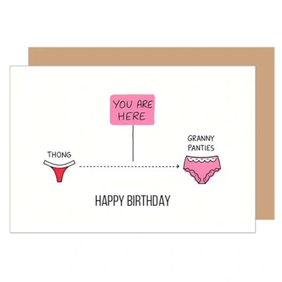Abbildung von Edition Seidel Premium Geburtstagskarte mit Umschlag. Glückwunschkarte Grußkarte Karte Billet Geburtstag Happy Birthday Mann Frau lustig Humor (G3734 SW025)