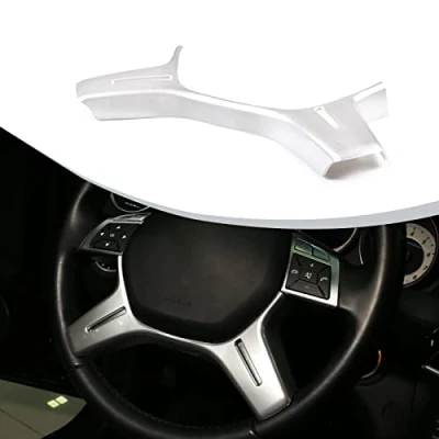 Abbildung von DIYUCAR Matt Silber ABS Chrom für Benz C Klasse W204 C180 C200 20112013 Auto Lenkrad Dekoration Trim Zubehör E ML GL W212 X166 W166