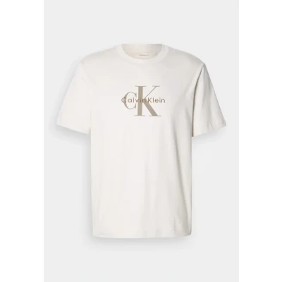 Abbildung von Calvin Klein Jeans HERO Monologo TEE Tshirt print, Herren, Größe: XL, Chalk