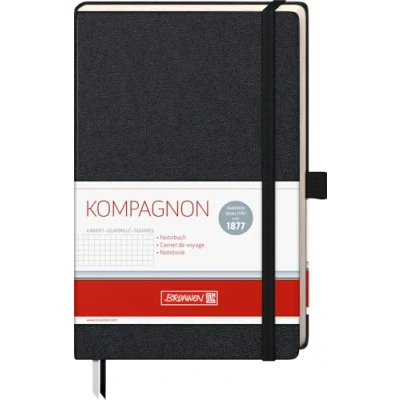Abbildung von Brunnen 105522805 Notizbuch Kompagnon Klassik (Hardcover, 12,5 x 19,5 cm, kariert, 192 Seiten) 1 Stück, schwarz