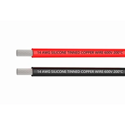 Abbildung von TUOFENG 14awg Draht [1.5 m Schwarz und 1.5 Rot] Elektrischer mit 2.08 mm² Silikondraht Haken Up flexiblem aus verzinntem Kupferdraht