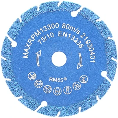 Abbildung von PRODIAMANT 75mm Multicut Diamant Trennscheibe für akku Winkelschleifer 76mm Akkuflex Titanit Segment schneidet sämtliche Bau Materialien
