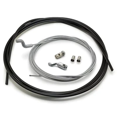 Abbildung von Easyboost Gasseil Gaszug Reparatursatz Ø1,5mm mit Z Endstück Kabelmantel Ummantelung Schraubnippel Gaskabel für Rasenmäher Einachsschlepper Freischneider Motorhacke Motorfräse