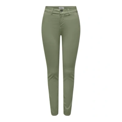 Abbildung von ONLY Onleverest Chino, Damen, Größe: Mx32, Oil green