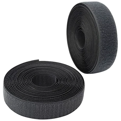 Abbildung von AERZETIX C65971 Klettband/ rolle 30 mm 5 meter organizer/kabelbinder band für kleidersäcke aus polyamid und polyester farbe: dunkelgrau